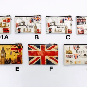 ANS-1601 London Heritage Zip Coin & Accessory Pouch