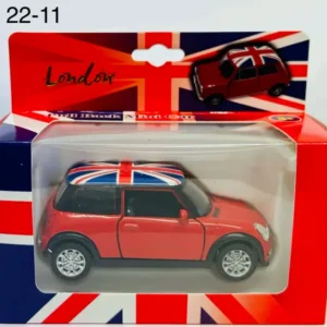 365-ANS-22-11 London Mini Cooper Toy with Union Jack Roof