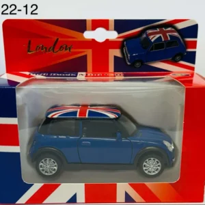 366-ANS-22-12 Mini Cooper Toy Car with British Flag Roof