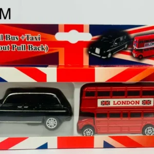 362-ANS-22-3M Medium London Bus and Taxi Toy Set