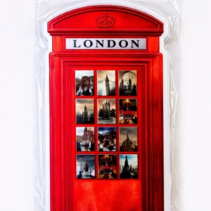 ANS-7003 London Red Telephone Box Photo Collage Fridge Magnet