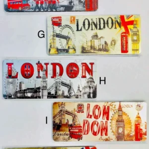 288-ANS-7006-B London City Skyline Wooden Magnet