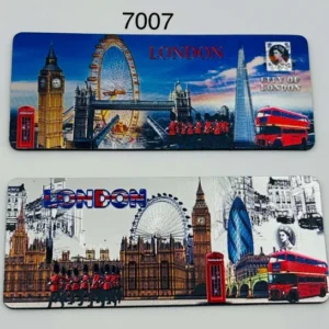 285-ANS-7007-A London Skyline Panorama Wooden Magnet