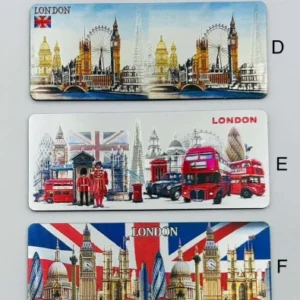 286-ANS-7007-B London Skyline Panorama Wooden Magnet