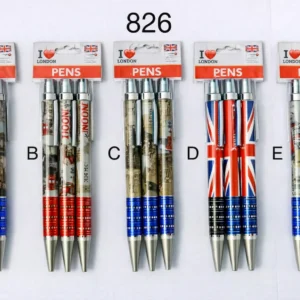 ANS-826 I Love London Souvenir Metal Pens – Set of 3