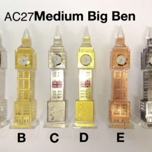 299-ANS-AC27-A Medium Big Ben Crystal Clock