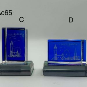 309-ANS-AC65 X-Small London Crystal Block Ornament