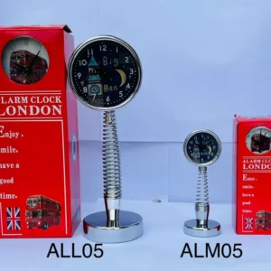 384-ANS-ALL-ALM-B London Spring Stand Alarm Clock