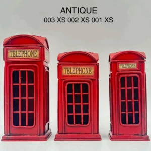 376-ANS-ANTIQUE-A London Antique Style Telephone Box Money Box