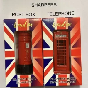 341-ANS-BBS-C London Post Box and Telephone Pencil Sharpeners
