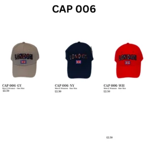ANS-CAP-006 London Union Jack Embroidered Baseball Cap