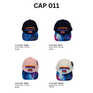 ANS-CAP-011 London Rainbow Logo Galaxy Peak Baseball Cap