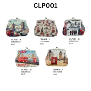 ANS-CLP001 Vintage London Landmark Coin Purse