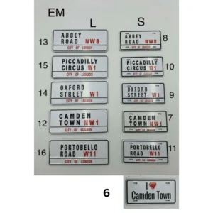 ANS-EM London Street Sign Souvenir Fridge Magnet