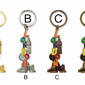 ANS-KR118 London Landmark Letters Metal Keyring