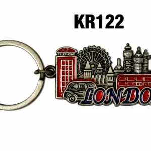 ANS-KR122 London Skyline Scene Metal Keyring