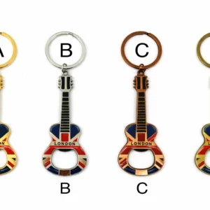 ANS-KR125 London Union Jack Guitar Bottle Opener Keyring