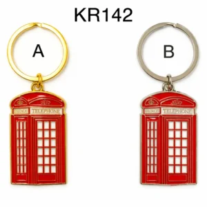 ANS-KR142 London Red Telephone Box Metal Keyring