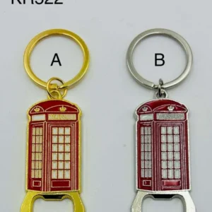 ANS-KR522 London Red Telephone Box Bottle Opener Keyring