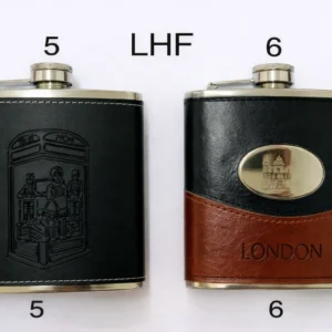 ANS-LHF London Large Leather Hip Flask
