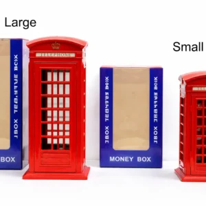 ANS-MB001 Small London Red Telephone Box Money Box