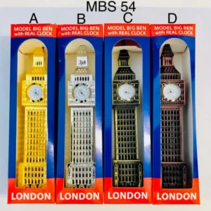 336-ANS-MBS-54 Big Ben Metal Clock Display with Real Clock