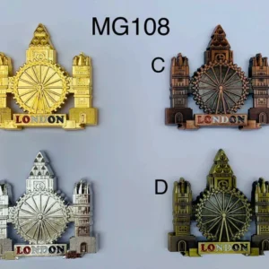ANS-MG108 London Eye & Big Ben Skyline Souvenir Magnet