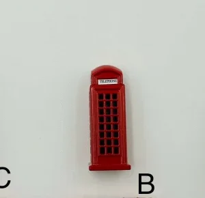 ANS-MG16 London Red Telephone Box Souvenir Magnet
