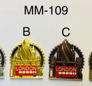 ANS-MM109 London Skyline & Double Decker Bus Magnet