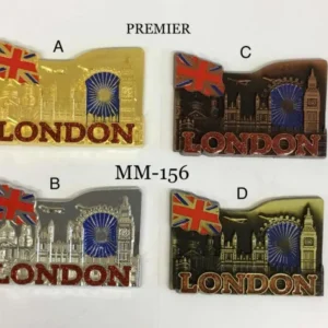ANS-MM156 London Skyline Union Jack Souvenir Magnet