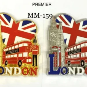 ANS-MM159 London Union Jack Double Decker Bus Souvenir Magnet