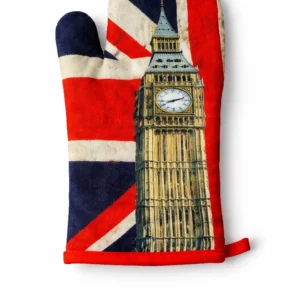 ANS-OV-01 London Big Ben Union Jack Oven Glove