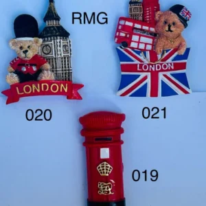 ANS-RMG-H London Teddy & Icon Resin Fridge Magnet Collection