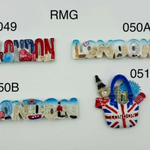 ANS-RMG-P London Letter & Icon Resin Fridge Magnet Collection