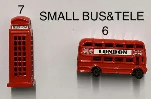 348-ANS-SBT Small London Bus and Telephone Pencil Sharpeners
