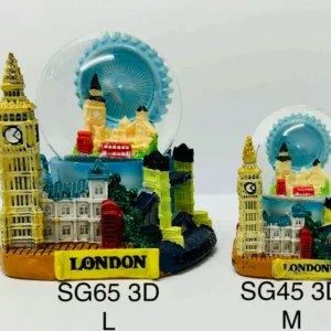 370-ANS-SG-A London 3D Snow Globe with Big Ben and London Eye