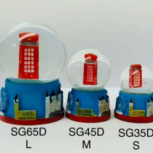 374-ANS-SG-E London Telephone Box Snow Globe