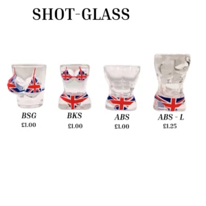 ANS-SHOT-GLASS Union Jack Shot Glass Collection