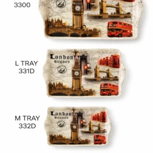 ANS-TRAY London Landmarks Vintage Style Serving Tray