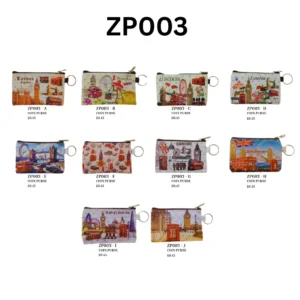 ANS-ZP003 London Souvenir Zip Coin Purse