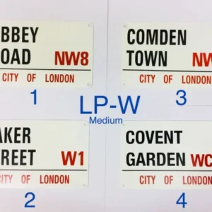 573-ANS-LP-W-M London Street Name Wall Sign – Medium