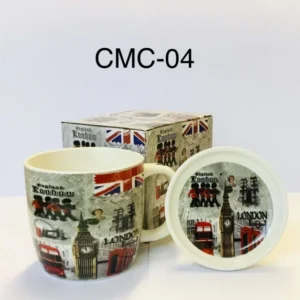 518-ANS-CMC-04 London England Collage Mug & Coaster Set
