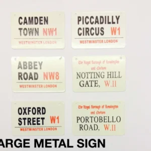 576-ANS-LMS-L London Street Name Metal Wall Sign