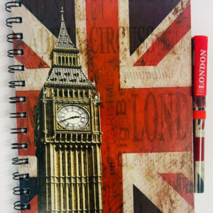 421-ANS-LN001-A London Big Ben Spiral Notebook with Pen