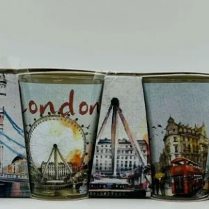 538-ANS-LSG-2 London City Skyline Shot Glass Set