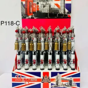 405-ANS-P118-C London Big Ben Keyring Pen Display Set