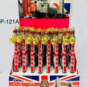 406-ANS-P121-A London Crown Keyring Pen Display Set