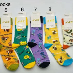 604-ANS-SOCKS-B London Bamboo Pattern Socks-B