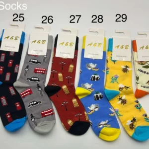 609-ANS-SOCKS-G London Bamboo Pattern Socks-G