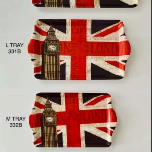 499-ANS-TRAY-B London Union Jack Melamine Serving Tray